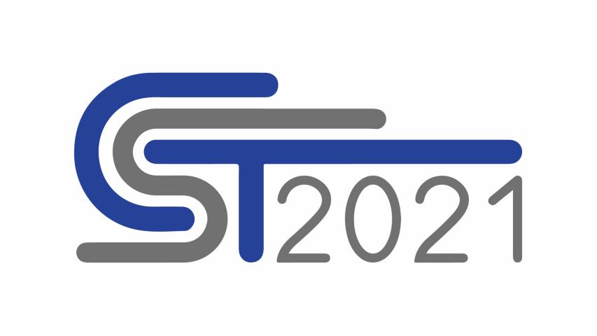 Logo systemu informatycznego zbudowane z liter i cyfr tworzących CST2021